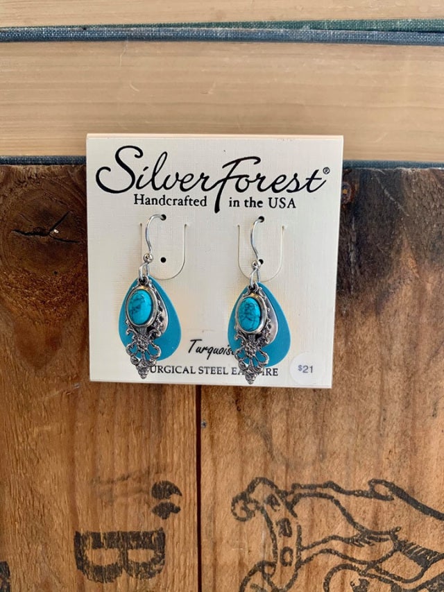Silver forest earrings clearance hotsell