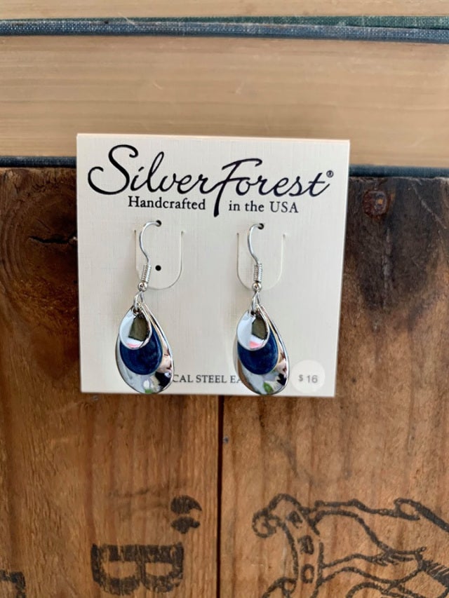 Silver forest earrings clearance clearance